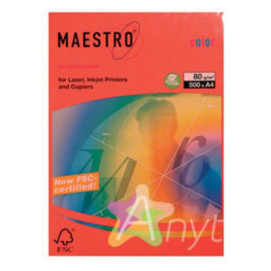 Бумага Maestro красная А4 /100л/ ( из RED 250.80)