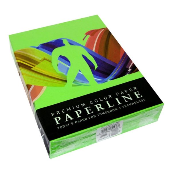 Бумага Paperline 80gms, А4, 500 л PARROT/зеленый -яркий