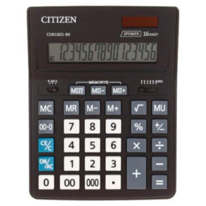 Калькулятор "CITIZEN"Correct 16 разр. СDB1601-BK черный/480261