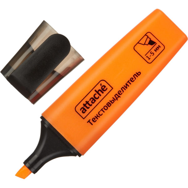 Текстовыделитель ATTACHE Colored 1-5мм оранжевый Текстовыделитель ATTACHE Colored 1-5мм оранжевый