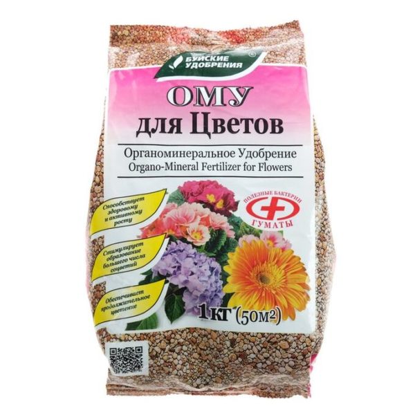 Удобрение "ОМУ" Цветы 1кг (30вл)  БХЗ