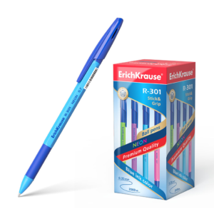 Ручка шариковая "Эрих Краузе" R-301 NEON синяя 0,7мм корпус ассорти /50/ 42751
