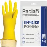Перчатки рез. с Х/б нап. M  «Paclan Professional» /5/100/