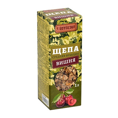 Щепа д/копчения Вишня 1л BoyScout (250гр) /25/