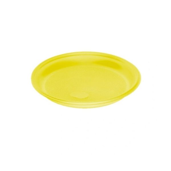 Тарелка D 170мм пластик Желтая /100/2800/