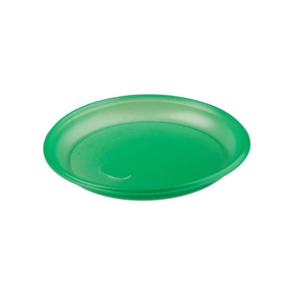 Тарелка D 170мм пластик Зеленая100/2800/