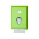 Диспенсер для т/б V-укл «LIME» Color зеленый с кнопкой