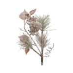 Интерьерное украшение ПВХ «Ветка рябины в розовом»41см