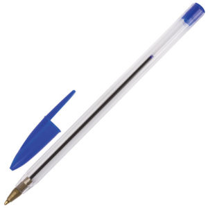 Ручка шариковая синяя STAFF Basic BP-01., 0,5мм, корпус 14см /50/