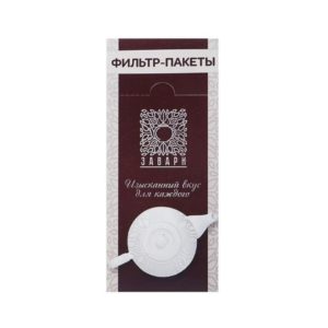 Фильтр пакеты для чая "ЗАВАРИ" 100шт.уп 8,5-13,5см размер М