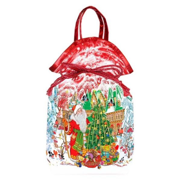 Мешочек 27*33 см, 1500гр, красный, с завязками и двумя ручками ламинированный Мешочек 27*33 см, 1500гр, красный, с завязками и двумя ручками ламинированный