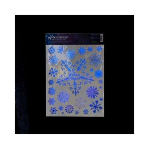 Наклейка интерьерная "Снежинки" со светящимся слоем 21*29,7см