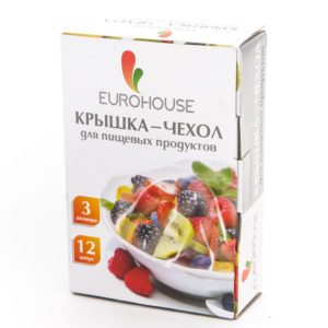 Крышка-чехол для пищевых продуктов, 3 размера (4 шт -14см;4 шт -20см;4 шт -26 см)