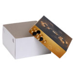 Коробка тортовая картон, 21,5 х 21,5 х 12 см, «С Днём Рождения», 1 кг