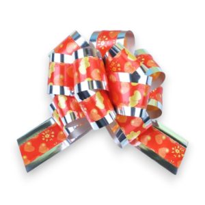 Бант шар №5 "Воздушные сердца " цвет микс