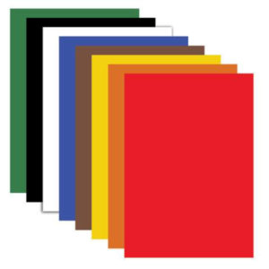 Картон цветной /8цв. 8л/ немелованный (матовый) ПИФАГОР, 200х283 мм, 127050