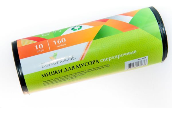 Мешок д/мус. 160л /10шт/ ЕuroHouse /1/20/