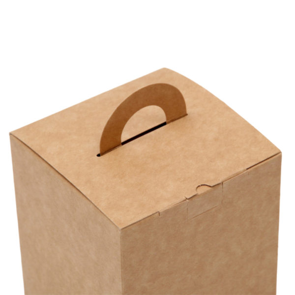 Коробка на 1 капкейк крафт, 9,2 х 9,2 х 11,1 см  / 5/ 7521016