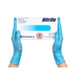 Перчатки нитрил  М голубые «ARCHDALE» (50пар/пач)