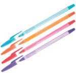 Ручка шариковая OfficeSpace «Fluo» синяя, 0,5мм, ароматическая, корпус ассорти / 197496