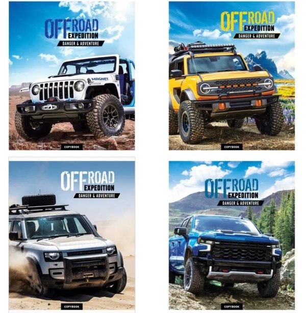 Тетрадь 48л., А5, клетка ArtSpace "Авто. Offroad expedition", суперэконом / 332772