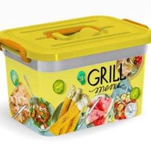Контейнер 10л д/шашлыка "GRILL MENU" 310*200*180мм