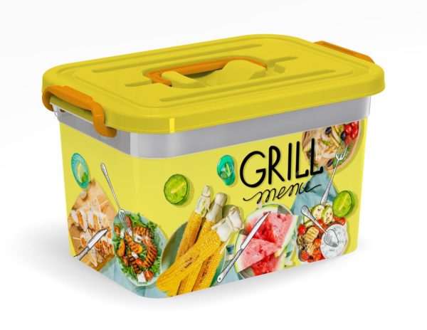 Контейнер 10л д/шашлыка "GRILL MENU" 310*200*180мм