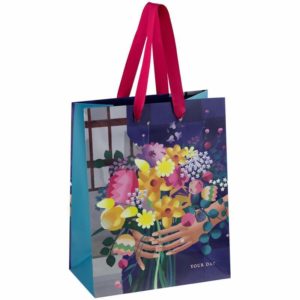 Пакет подарочный 18*23*10см MESHU "Bunch of flowers", отд. фольгой, матовая ламинация / 322518