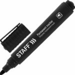 Маркер перманентный STAFF Basic Budget PM-125 чёрный кругл.наконечн. 3 мм /12/