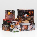 Коробка д/под картонная НГ 14 х 14 х 7 см. «Мандарины»