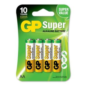 Батарейка "GP Super" 15A LR6/316 BL, 4шт/уп, блистер
