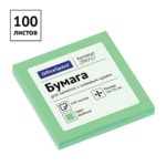 Стикеры OfficeSpace 76х76 зеленый 100л/24/