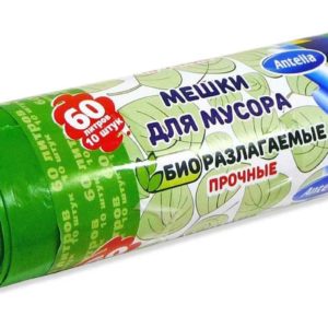 Мешок д/мус. 60л /10шт/ рулон, 26мкм BIO