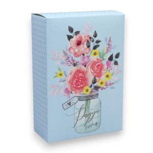 Коробка д/пирожных складная "Для тебя", 16 х 23 х 7,5 см