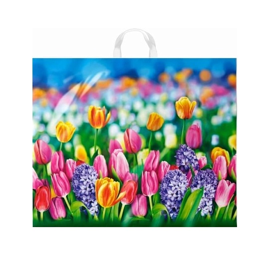 Пакет П/р 60*50 см, 70мкм, "Цветочный базар"