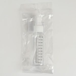 Бутылочка для хранения, с распылителем, со шкалой деления, 100мл, цвет белый/прозрачный