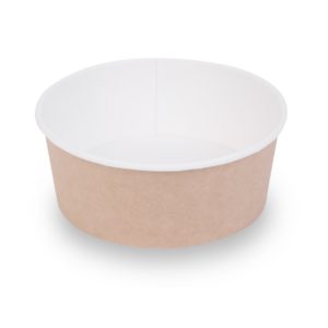 Крафт контейнер кругл.  750мл OSQ ДНО Round Bowl /45/270/