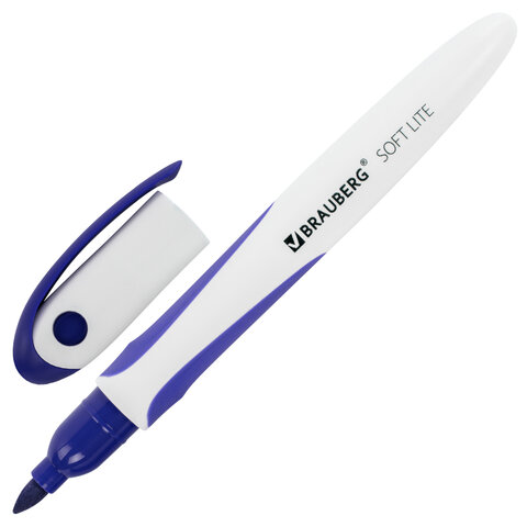 Маркер д/белой доски BRAUBERG "SOFT LITE", 3 мм, синий /12/ Маркер д/белой доски BRAUBERG "SOFT LITE", 3 мм, синий /12/