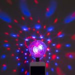 Световой прибор «Двойной диско-шар» 7 см, 4 коннектора, свечение RGB