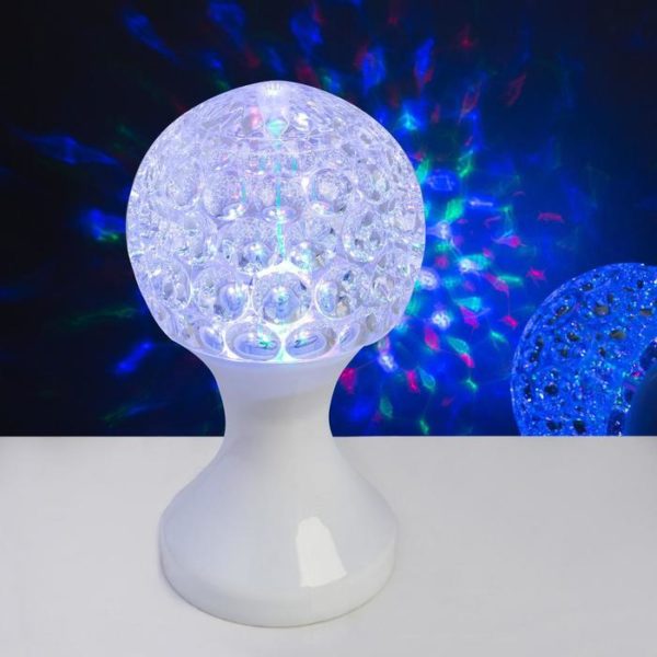 Световой прибор «Кубок» 10 см, свечение RGB, 220 В, белый Световой прибор «Кубок» 10 см, свечение RGB, 220 В, белый
