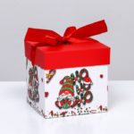 Коробка самосборная НГ 10*10*10см, микс