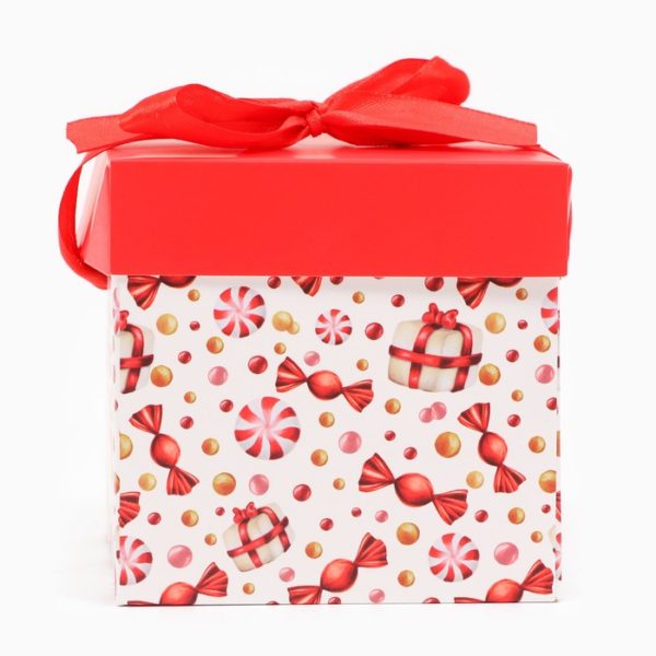 Коробка самосборная НГ 10*10*10см, микс