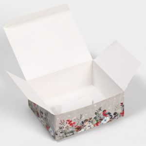 Коробка д/пирож. складная «Новогодняя акварель», 12*10*5см