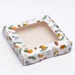 Коробка самосборная Новогоднее настроение 16*16*3см,