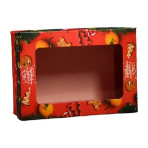 Коробка сборная, крышка-дно, с окном НГ 24*17*8