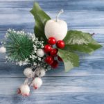 Декор «Зимнее чудо» 21см ягодки и хвоя