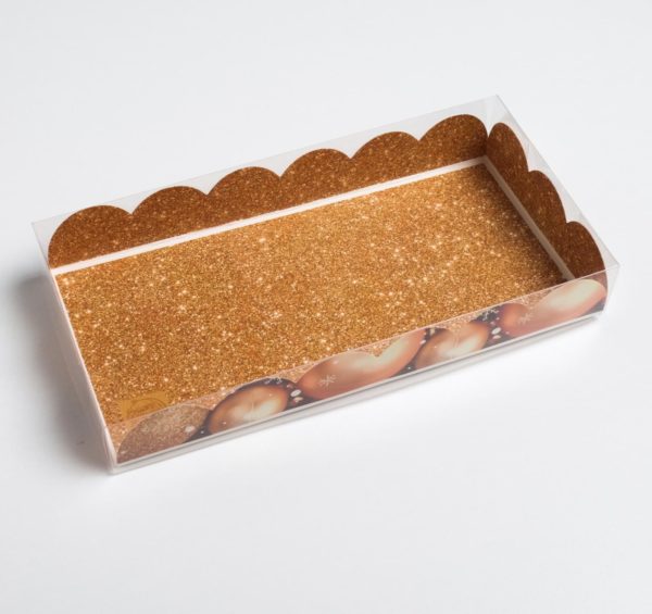 Коробка д/пирожных с PVC c крышкой «Все получится», 10.5 × 21 × 3 см
