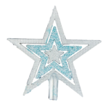 Наконечник «Звезда», кружевной узор, 15*14,5см, золотисто-синий
