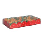 Коробка д/пирожных с PVC c крышкой 10.5 × 21 × 3 см, НГ / 5/