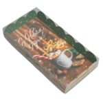 Коробка д/пирожных с PVC c крышкой 10.5 × 21 × 3 см, НГ / 5/